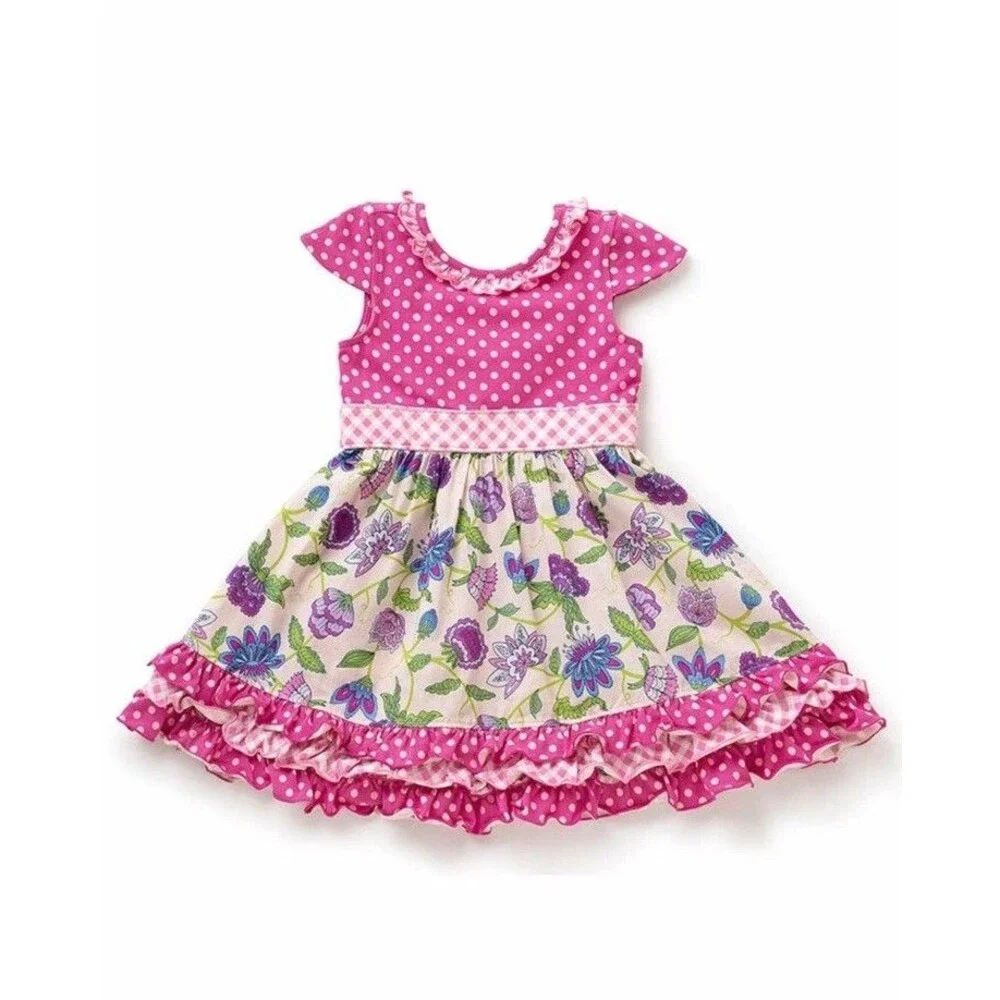 Girls Matilda Jane Daydream Dot Dot Dot Dress Sz 2 Holiday